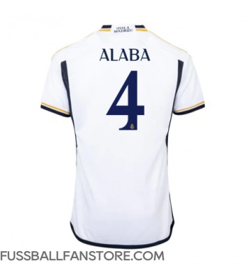 Real Madrid David Alaba #4 Replik Heimtrikot 2023-24 Kurzarm